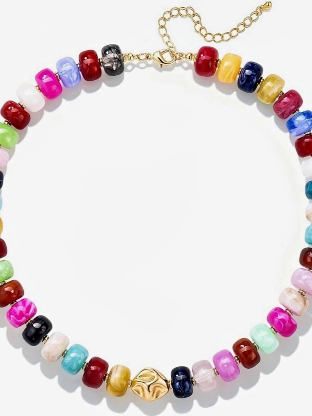 J.Crew Mixed Pearl and Bead Necklace Multicolor & Gold